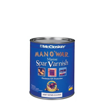 MCCLOSKEY 6507 Man O War  Marine Spar  Varnish, Semi-gloss