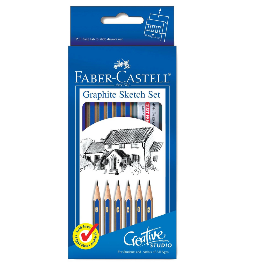 Studio Graphite Sketch Pencils graphite sketch set, set of 6 (pack of 3)