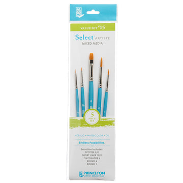 Princeton Brush Select Artiste Brush Value Set, #15