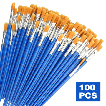 Paint Brush Set, EEEkit 100/12PCS Artist Brushes for Painting with Acrylic, Oil and Watercolor