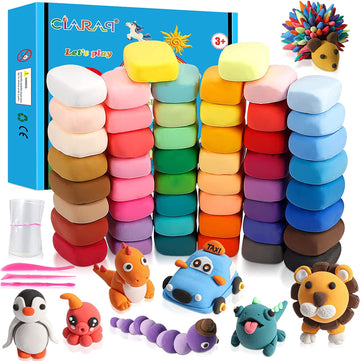 CiaraQ Modeling Clay Kit - 50 Colors Air Dry Ultra Light Clay, Safe & Non-Toxic