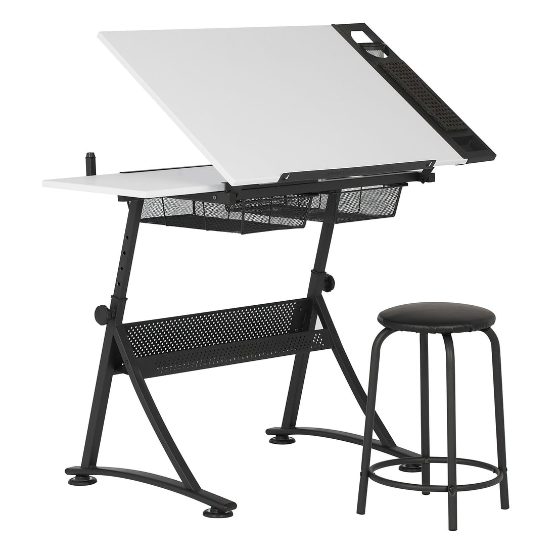 Studio Designs 47.75W Laminate Fusion Craft Center Drafting Table White 10102