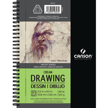 Canson Artist Series Drawing Pad, 5.5in x 8.5in, 60 Sheets/Pad