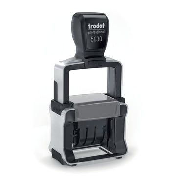 Trodat Professional 4.0 5030 Self-Inking Date Stamp, Black Ink