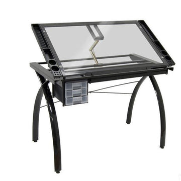 Futura Craft Station - Black - Clear Glass