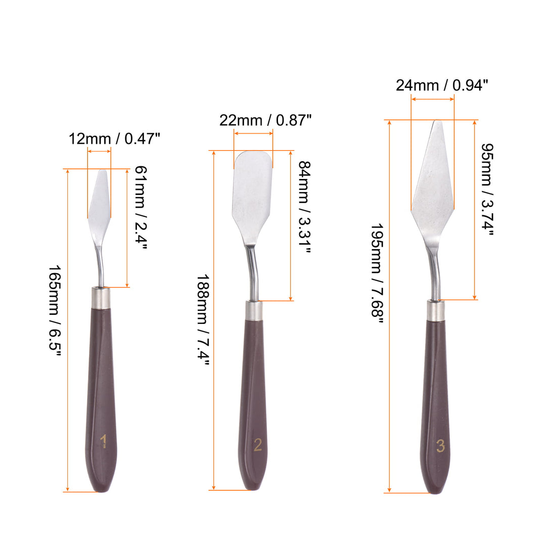 Uxcell Palette Knife for Acrylic Painting, 1 Set