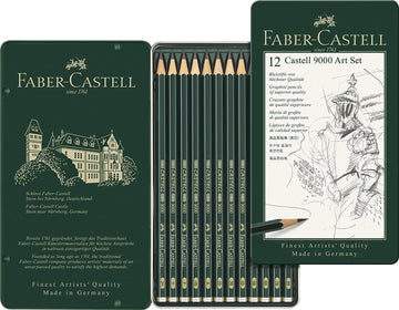 Faber-Castell – 9000 Series Set of 12 Graphite Sketch Pencils
