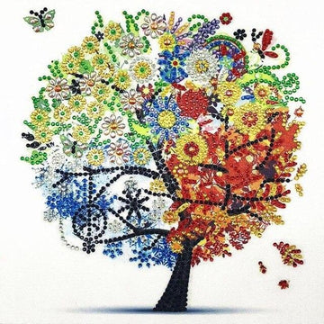 Special Shaped Diamond Painting Animal Flower
