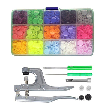 Plastic Snap Button with Snaps Pliers Tool Kit