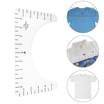 Patchwork T-Shirt Ruler Centering Grid Cutting Ruler